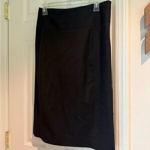 Express Black Asymmetrical Pencil Skirt for Work